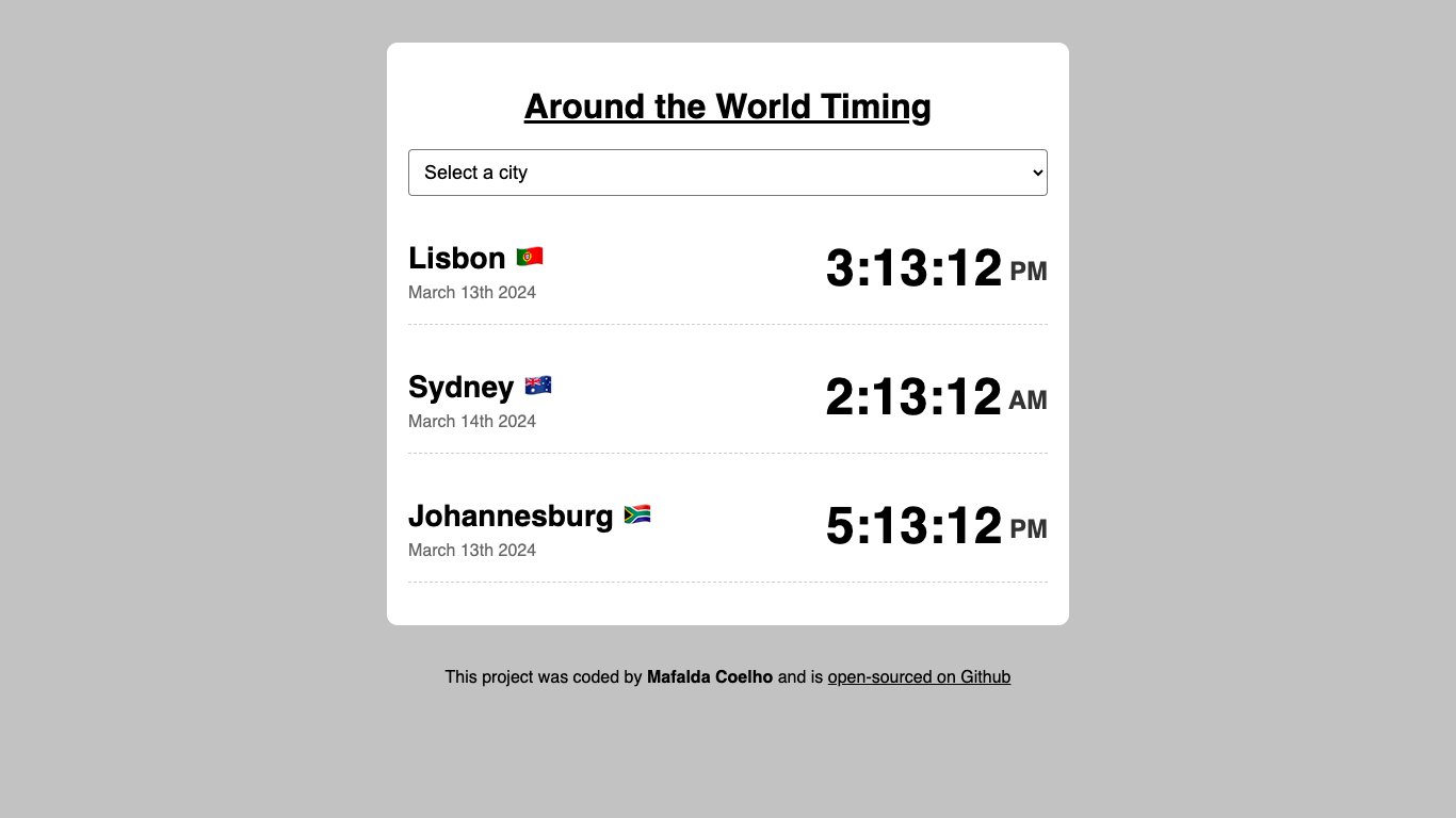 World Clock App preview